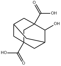 4-Hydroxytricyclo[3.3.1.13,7]decane-1,3-dicarboxylic acid Structure