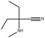 2-ethyl-2-(methylamino)butanenitrile Structure
