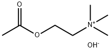 Ethanaminium, 2-(acetyloxy)-N,N,N-trimethyl-, hydroxide (1:1) 구조식 이미지