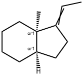 1H-Indene, 1-ethylideneoctahydro-7a-methyl-, (3aR,7aR)-rel- Structure