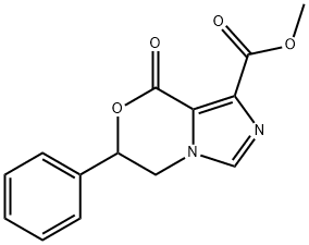 5,6-Dihydro-8-oxo-6-phenyl-8H-imidazo[5,1-c][1,4]oxazine-1-carboxylic acid methyl ester Structure