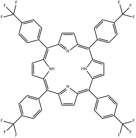 Meso-Tetra(4-trifluoroMethylphenyl) porphine 구조식 이미지