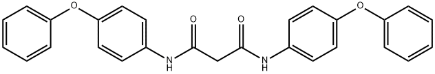 N,N'-bis(4-phenoxyphenyl)propanediamide Structure