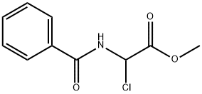 Acetic acid, 2-(benzoylamino)-2-chloro-, methyl ester Structure