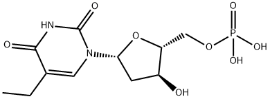 2'-데옥시-5-에틸-5'-우리딜산 구조식 이미지