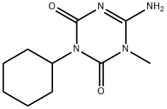 1,3,5-Triazine-2,4(1H,3H)-dione, 6-amino-3-cyclohexyl-1-methyl- Structure