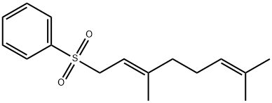 Benzene, [[(2E)-3,7-dimethyl-2,6-octadien-1-yl]sulfonyl]- Structure