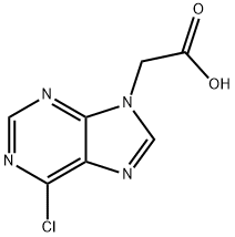 9H-Purine-9-acetic acid, 6-chloro- Structure