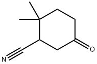 Cyclohexanecarbonitrile, 2,2-dimethyl-5-oxo- 구조식 이미지