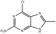 6-Chloro-8-methyl-1H-purin-2-amine Structure