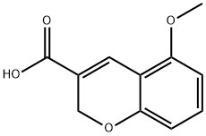 2H-1-Benzopyran-3-carboxylic acid, 5-methoxy- 구조식 이미지