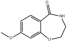 8-methoxy-2,3,4,5-tetrahydro-1,4-benzoxazepin-5-one 구조식 이미지