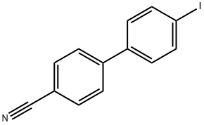 [1,1'-Biphenyl]-4-carbonitrile, 4'-iodo- 구조식 이미지