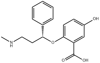 Atomoxetine 4-Hydroxy 2-Carboxy Impurity 구조식 이미지