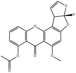 ORTHO-ACETYLSTERIGMATOCYSTIN Structure