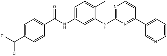 Benzamide, 4-(dichloromethyl)-N-[4-methyl-3-[[4-(3-pyridinyl)-2-pyrimidinyl]amino]phenyl]- Structure
