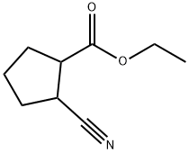 Cyclopentanecarboxylic acid, 2-cyano-, ethyl ester 구조식 이미지