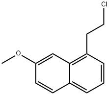 Naphthalene, 1-(2-chloroethyl)-7-methoxy- Structure