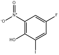 Phenol, 4-fluoro-2-iodo-6-nitro- Structure