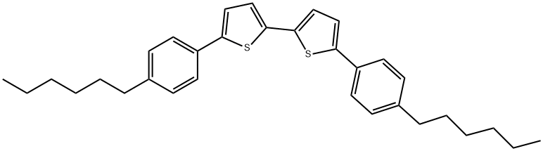 2,2'-Bithiophene, 5,5'-bis(4-hexylphenyl)- Structure