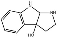 Pyrrolo[2,3-b]indol-3a(1H)-ol, 2,3,8,8a-tetrahydro- Structure