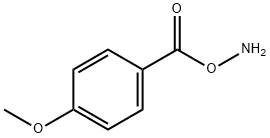 Benzoic acid, 4-methoxy-, azanyl ester Structure