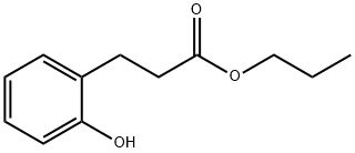 Benzenepropanoic acid, 2-hydroxy-, propyl ester 구조식 이미지