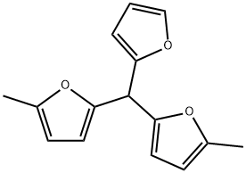 Furan, 2,2'-(2-furanylmethylene)bis[5-methyl- Structure