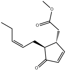 2-Cyclopentene-1-acetic acid, 4-oxo-5-(2Z)-2-penten-1-yl-, methyl ester, (1R,5S)- 구조식 이미지