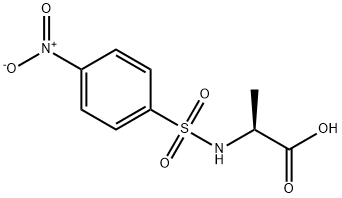 L-Alanine, N-[(4-nitrophenyl)sulfonyl]- Structure