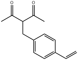 2,4-Pentanedione, 3-[(4-ethenylphenyl)methyl]- Structure