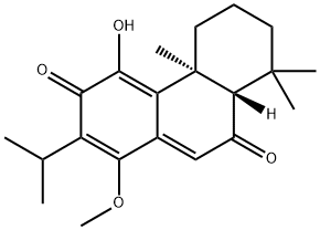 (4bS)-4b,5,6,7,8,8aβ-Hexahydro-4-hydroxy-1-methoxy-4bα,8,8-trimethyl-2-isopropyl-3,9-phenanthrenedione 구조식 이미지