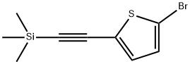 Thiophene, 2-bromo-5-[2-(trimethylsilyl)ethynyl]- Structure