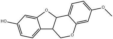 6H-Benzofuro[3,2-c][1]benzopyran-9-ol, 6a,11a-dihydro-3-methoxy- Structure