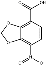 1,3-Benzodioxole-4-carboxylic acid, 7-nitro- Structure