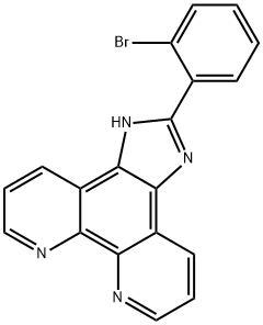 2-(2-브로모페닐)이미다졸[4,5f][1,10]페난트롤린 구조식 이미지