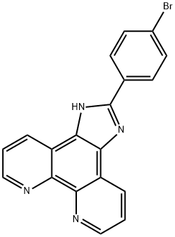 2-(4-broMophenyl)iMidazole[4,5f][1,10]phenanthroline 구조식 이미지