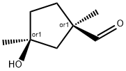 시클로펜탄카르복스알데히드,3-히드록시-1,3-디메틸-,(1R,3S)-rel-(9CI) 구조식 이미지