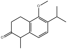 2(1H)-Naphthalenone, 3,4-dihydro-5-methoxy-1-methyl-6-(1-methylethyl)- Structure