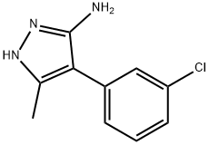 4-(3-chlorophenyl)-3-methyl-1H-pyrazol-5-amine(SALTDATA: HBr) 구조식 이미지