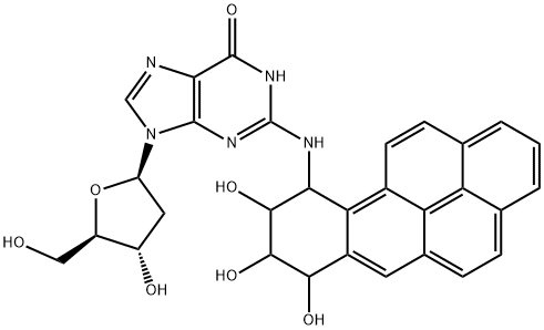 10-N(2)-데옥시구아노신-3-니트로벤조(a)피렌-7,8,9-트리올 구조식 이미지