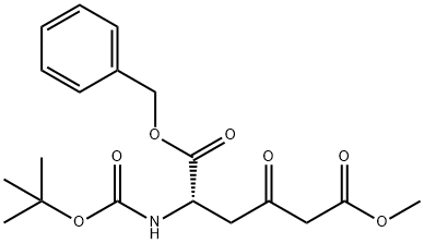 Бензил-2-N-BOC-5-карбометокси-4-оксопентанат структурированное изображение
