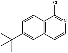 Isoquinoline, 1-chloro-6-(1,1-dimethylethyl)- 구조식 이미지