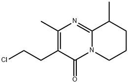 4H-Pyrido[1,2-a]pyrimidin-4-one, 3-(2-chloroethyl)-6,7,8,9-tetrahydro-2,9-dimethyl- Structure