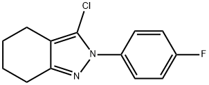 2H-Indazole, 3-chloro-2-(4-fluorophenyl)-4,5,6,7-tetrahydro- Structure