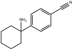4-(1-Aminocyclohexyl)benzonitrile Structure