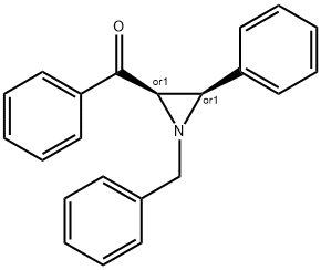 rel-(2α*,3α*)-1-Benzyl-2-benzoyl-3-phenylaziridine 구조식 이미지