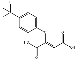 cis-2-(4-trifluoromethyl-phenoxy)-but-2-enedioic acid Structure