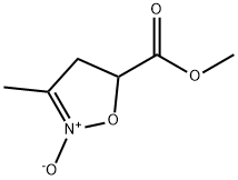 5-Isoxazolecarboxylic acid, 4,5-dihydro-3-methyl-, methyl ester, 2-oxide (9CI) Structure
