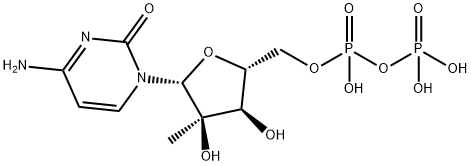 2'-C-Methylcytidine 5'-diphosphate triethylammonium salt 구조식 이미지